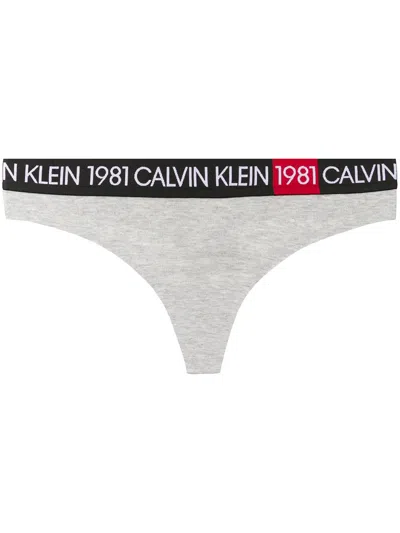 Calvin Klein Underwear 1981 Thong In Gray