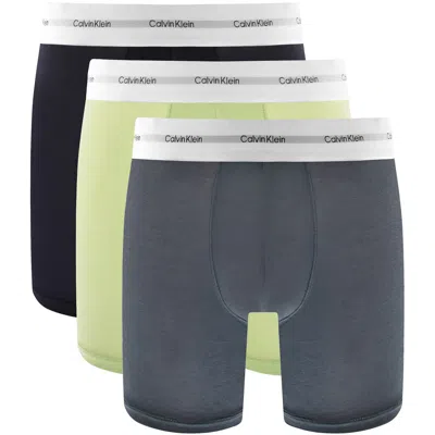 Calvin Klein Underwear 3 Pack Boxer Briefs In Brown