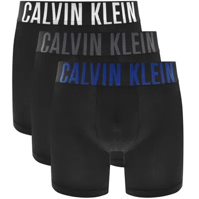 Calvin Klein Underwear 3 Pack Boxer Briefs In Black