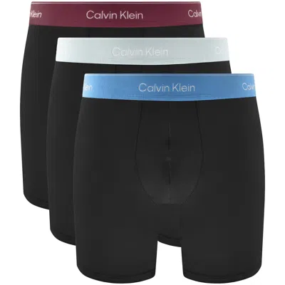 Calvin Klein Underwear 3 Pack Boxer Briefs Black In Multi