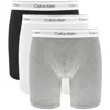 Calvin Klein Underwear 3 Pack Boxer Briefs In Gray