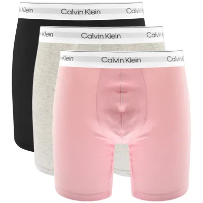 Calvin Klein Underwear 3 Pack Boxer Briefs In Multi