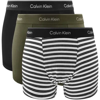 Calvin Klein Underwear 3 Pack Icon Trunks Multi In Pink