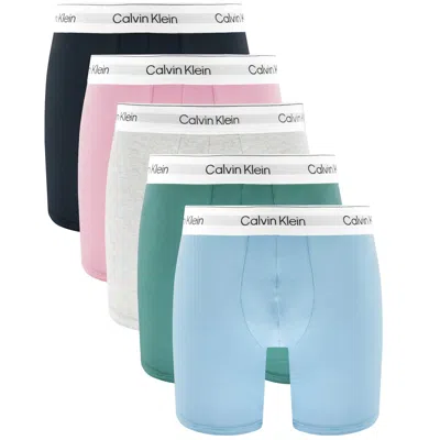 Calvin Klein Underwear 5 Pack Boxer Briefs In Multi