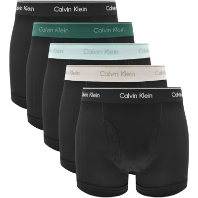 Calvin Klein Underwear 5 Pack Boxer Trunks Black