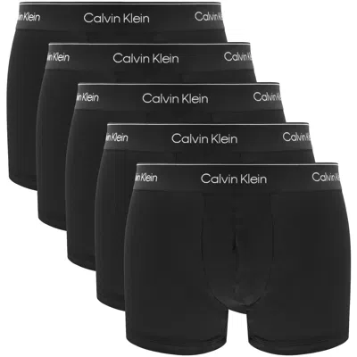 Calvin Klein Underwear 5 Pack Trunks Black