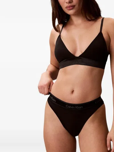 Calvin Klein Underwear Adjustable Straps Bralette In Black