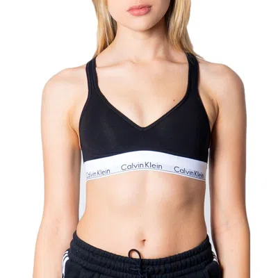 Calvin Klein Underwear Modern Cotton Lightly Lined Triangle Bralette In Black