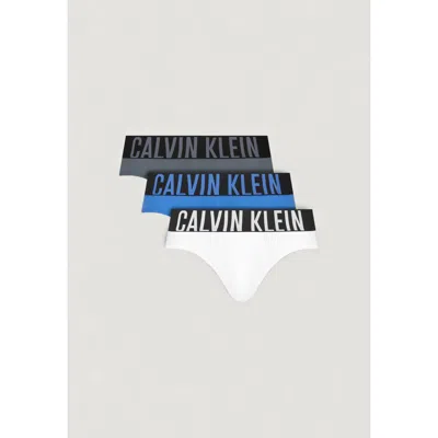Calvin Klein Underwear Blue Cotton Briefs In Yellow