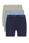 Calvin Klein Underwear Boxer Brief 3 Piece Set In New Navy  Vintage Khaki  & Troposphere