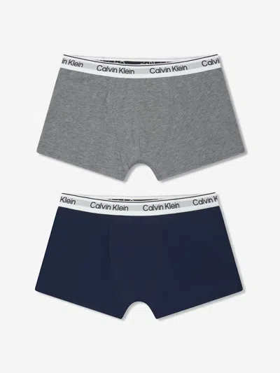 Calvin Klein Underwear Babies' Boys 2 Pack Trunks Set In Multi