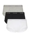 Calvin Klein Underwear Brief 3 Piece Set In Black  Grey Heather  & White