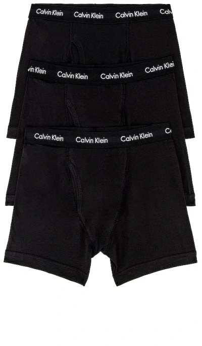 Calvin Klein Underwear Calvin Klein Boxer Brief 3 Piece Set In Black
