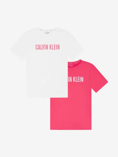 Calvin Klein Underwear Babies'  Calvin Klein Girls 2 Pack T-shirt Set In Multicoloured