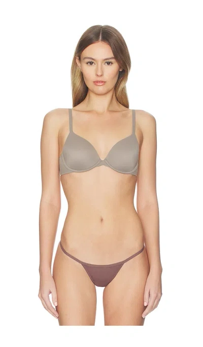 Calvin Klein Underwear Calvin Klein Lightly Lined T-shirt Bra In Brown