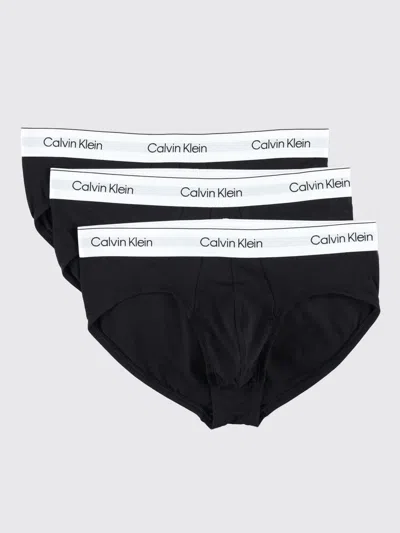 Calvin Klein 3-pack Cotton Stretch Briefs In Schwarz