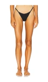Calvin Klein Underwear Calvin Klein String Ideal Stretch Mic Thong In Black