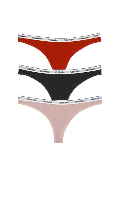 Calvin Klein Underwear Calvin Klein Thong 3 Packs In Multi