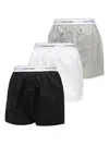 Calvin Klein Underwear Cotton Boxers (pack Of Three) In Black