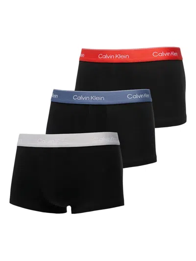 Calvin Klein Underwear Cotton Boxers (pack Of Three) In Black