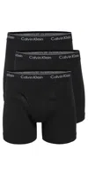 Calvin Klein Underwear 3 Pack Boxer Briefs In Black