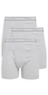 Calvin Klein Underwear Cotton Classic 3 Pack Boxer Briefs Heather Grey In Heather Grey