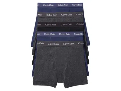 Calvin Klein Underwear Cotton Classics 5 Pack Boxer Brief In Blue