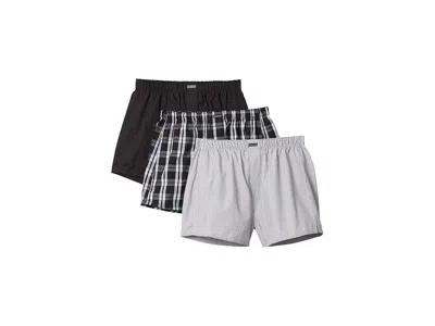 Calvin Klein Underwear Cotton Classics Multipack Pack Woven Boxer In Gray