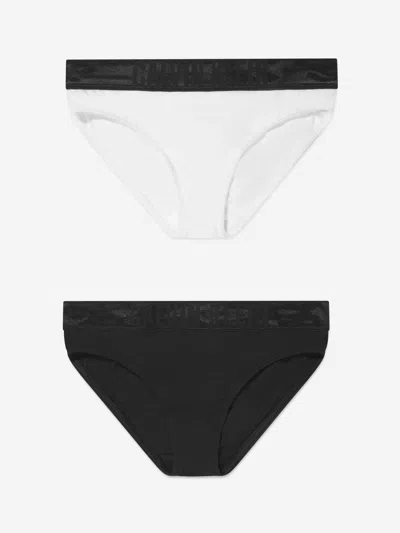 Calvin Klein Underwear Kids' Girls 2 Pack Bikini Briefs Set In Black