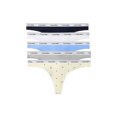 Calvin Klein Underwear Gray Cotton Pantie In Multi