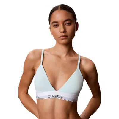 Calvin Klein Underwear Green Cotton Bra In Gray