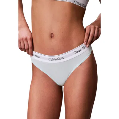 Calvin Klein Underwear Green Cotton Pantie In Gray