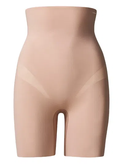 Calvin Klein Underwear High-waisted Shaping Shorts In Animal Print