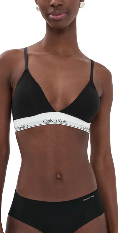 Calvin Klein Underwear Icon Cotton Lightly Lined Triangle Black
