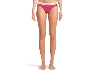 Calvin Klein Underwear Icon Cotton Modal Bikini In Red