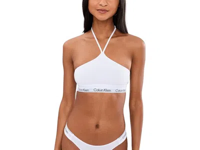 Calvin Klein Underwear Icon Cotton Modal Unlined Bralette In White