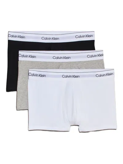 Calvin Klein Underwear Icon Logo-waistband Boxers (pack Of Three) In White