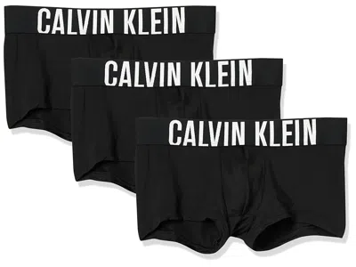 Calvin Klein Underwear Intense Power 3-pack Low Rise Trunk In Black