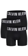 CALVIN KLEIN UNDERWEAR INTENSE POWER MICRO 3-PACK BOXER BRIEFS BLACK
