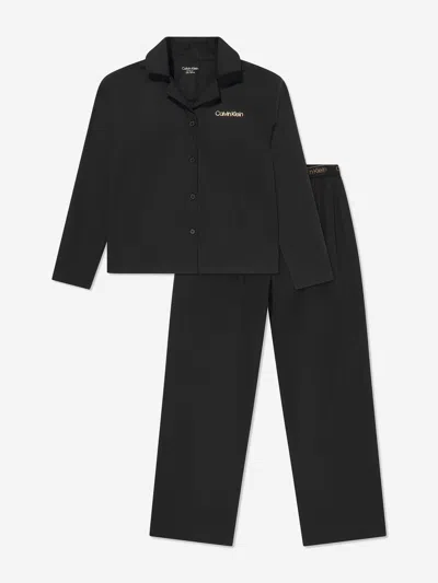 Calvin Klein Underwear Kids Pyjama Set In Black