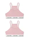 Calvin Klein Underwear Calvin Klein Girls Racerback Bralette Set In Pink