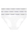Calvin Klein Underwear Logo Waistband 3-pack Briefs In White