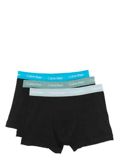 Calvin Klein Underwear Logo-waistband Boxers (pack Of Three) In Black