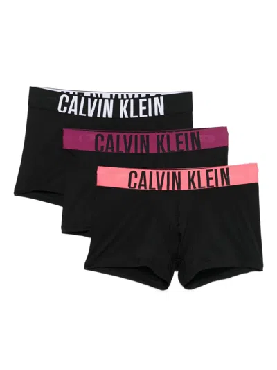 Calvin Klein Underwear Logo-waistband Boxers (pack Of Three) In Black