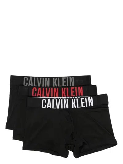 Calvin Klein Underwear Logo-waistband Boxers (pack Of Three) In Black