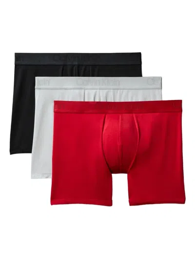 Calvin Klein Underwear Logo-waistband Boxers (pack Of Three) In Black