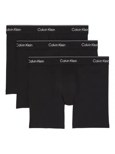 Calvin Klein Underwear Logo-waistband Boxers (pack Of Three) In Black