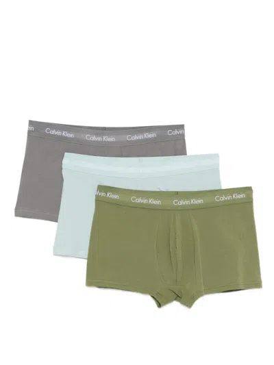 Calvin Klein Underwear Logo-waistband Boxers (pack Of Three) In Gray
