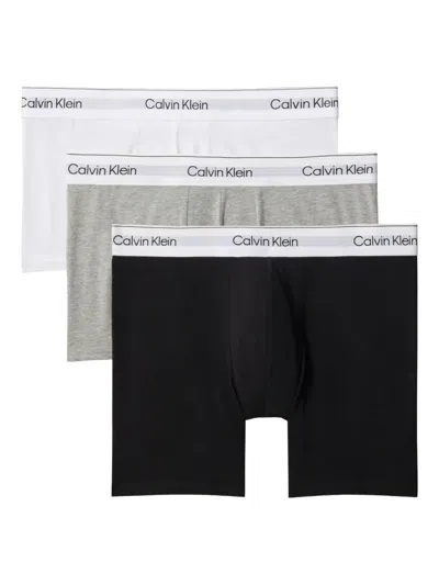 Calvin Klein Underwear Logo-waistband Boxers (pack Of Three) In Multi