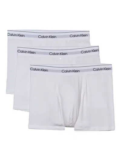 Calvin Klein Underwear Logo-waistband Boxers (pack Of Three) In White